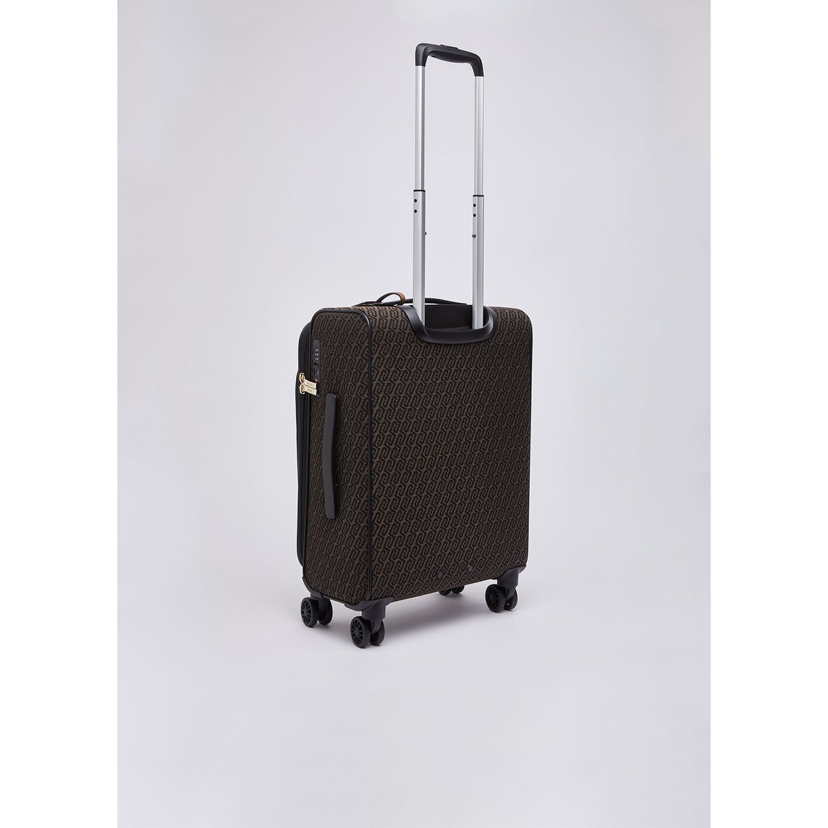 Trolley monogramme jacquard marron foncé, LIU JO