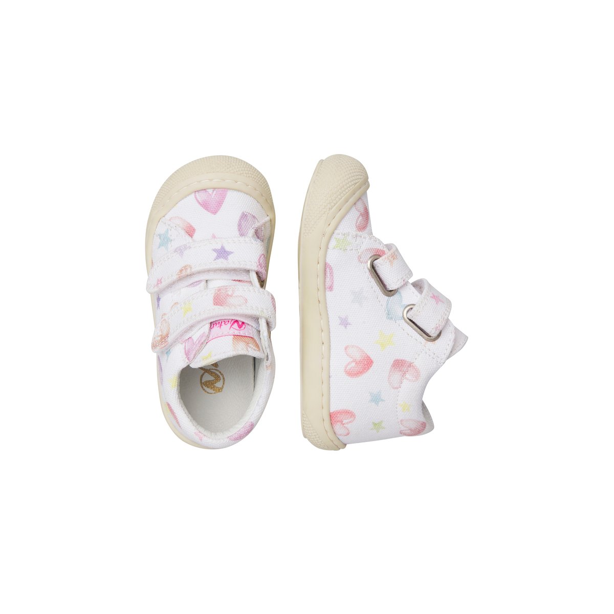 Chaussures premiers pas en tissu COCOON VL blanc-, NATURINO