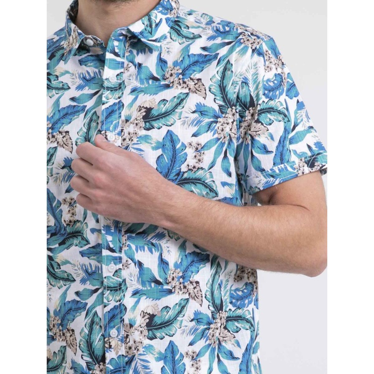 Chemise Manches Courtes Pur Coton Diridic blanc, RITCHIE