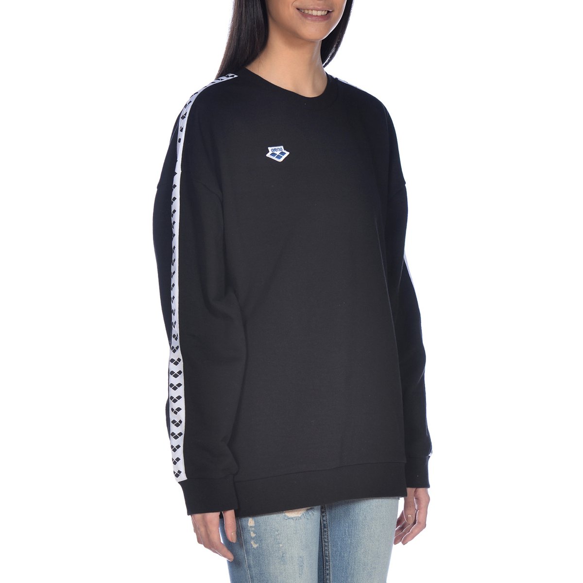 Sweat-shirt oversize unisexe Icons Team noir - blanc - noir, ARENA