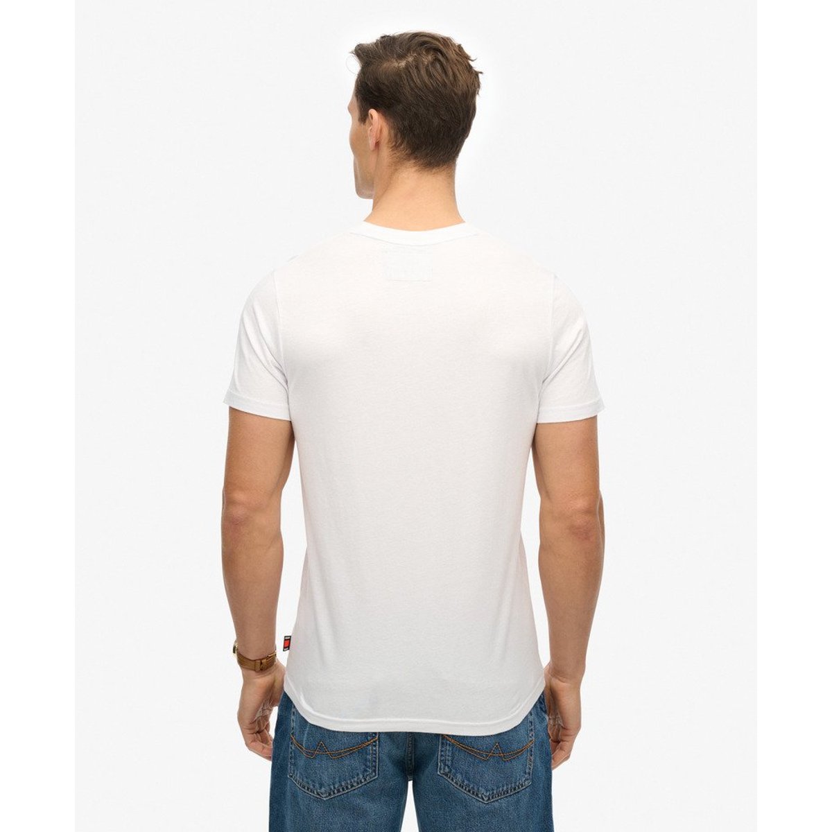 T-Shirt Script Leather & Boot Co optic, SUPERDRY