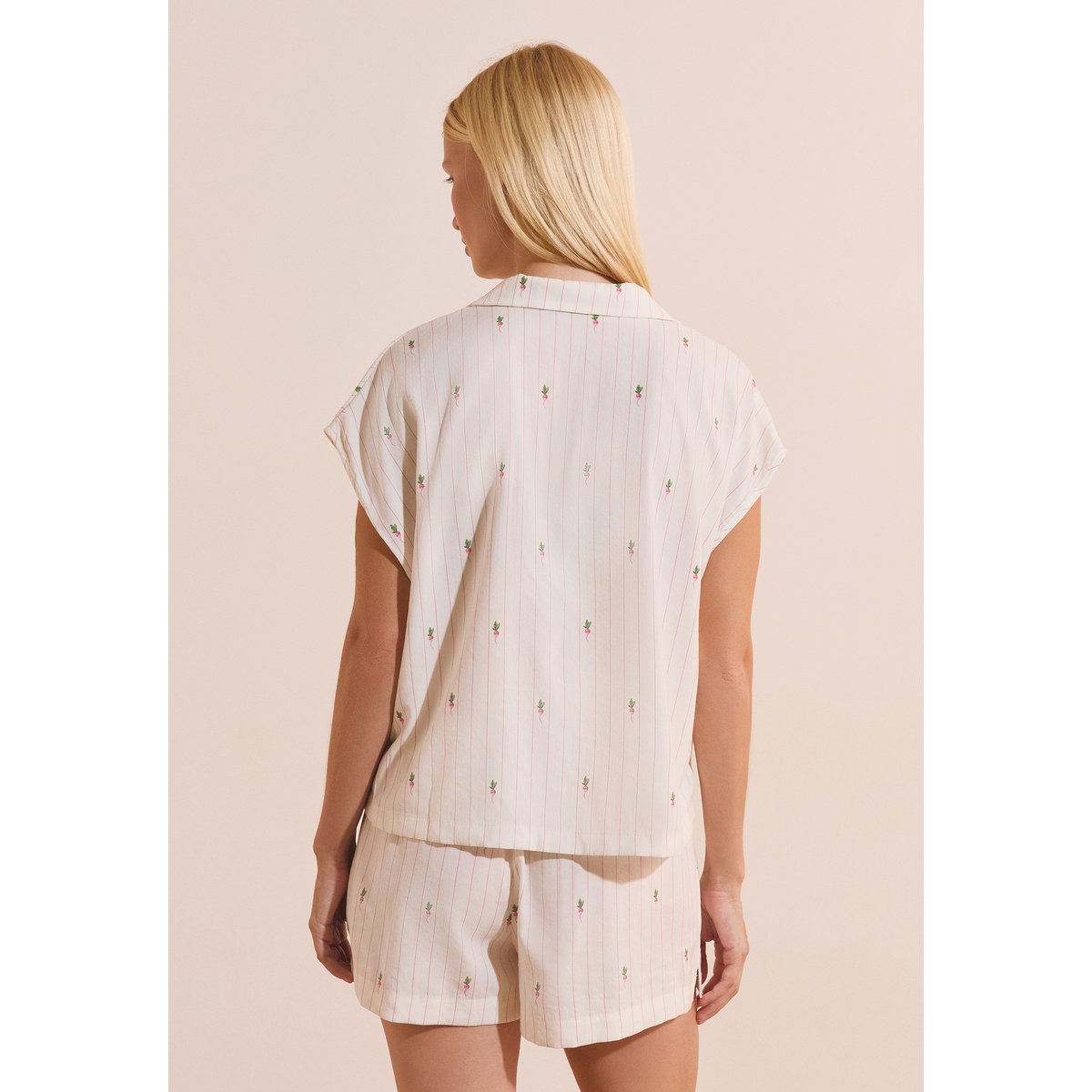 Chemise de pyjama à motifs THRYSE blanc, ETAM