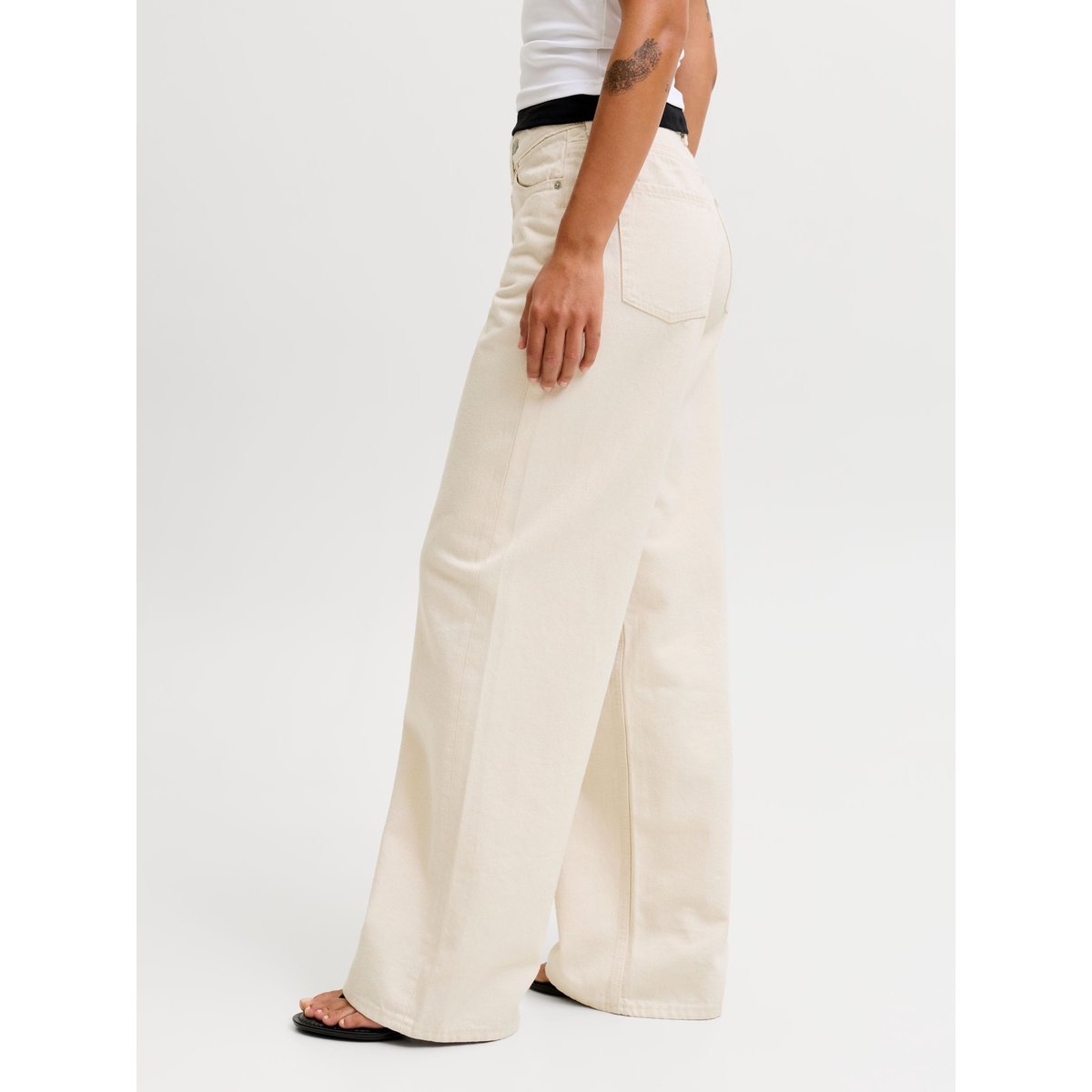 Jean À Coupe Large off-white denim, JJXX
