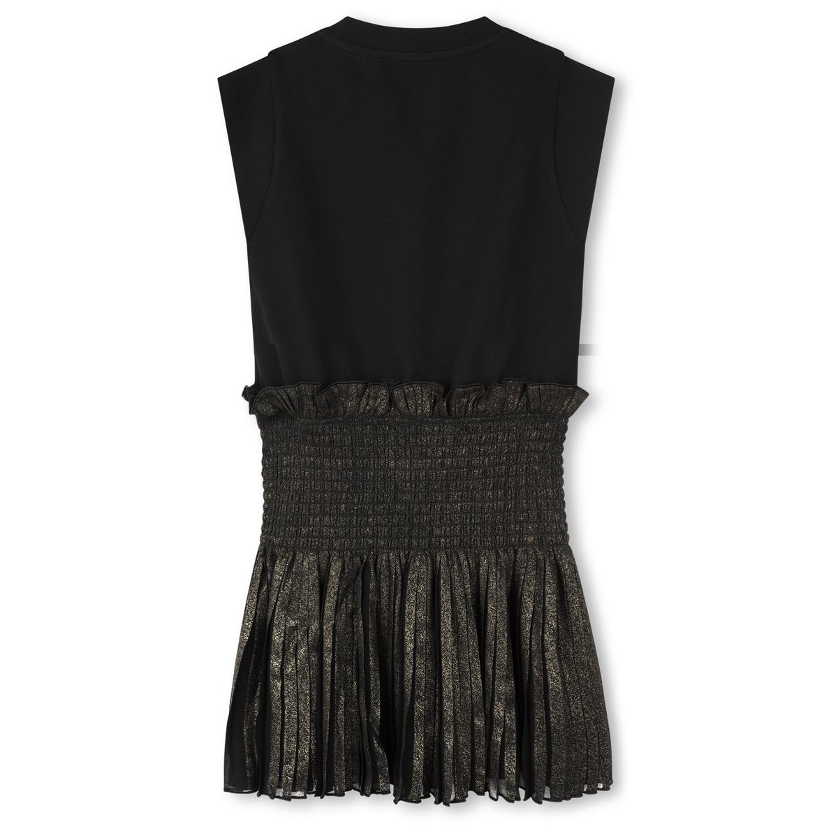 Robe multimatière noir dore, KARL LAGERFELD KIDS