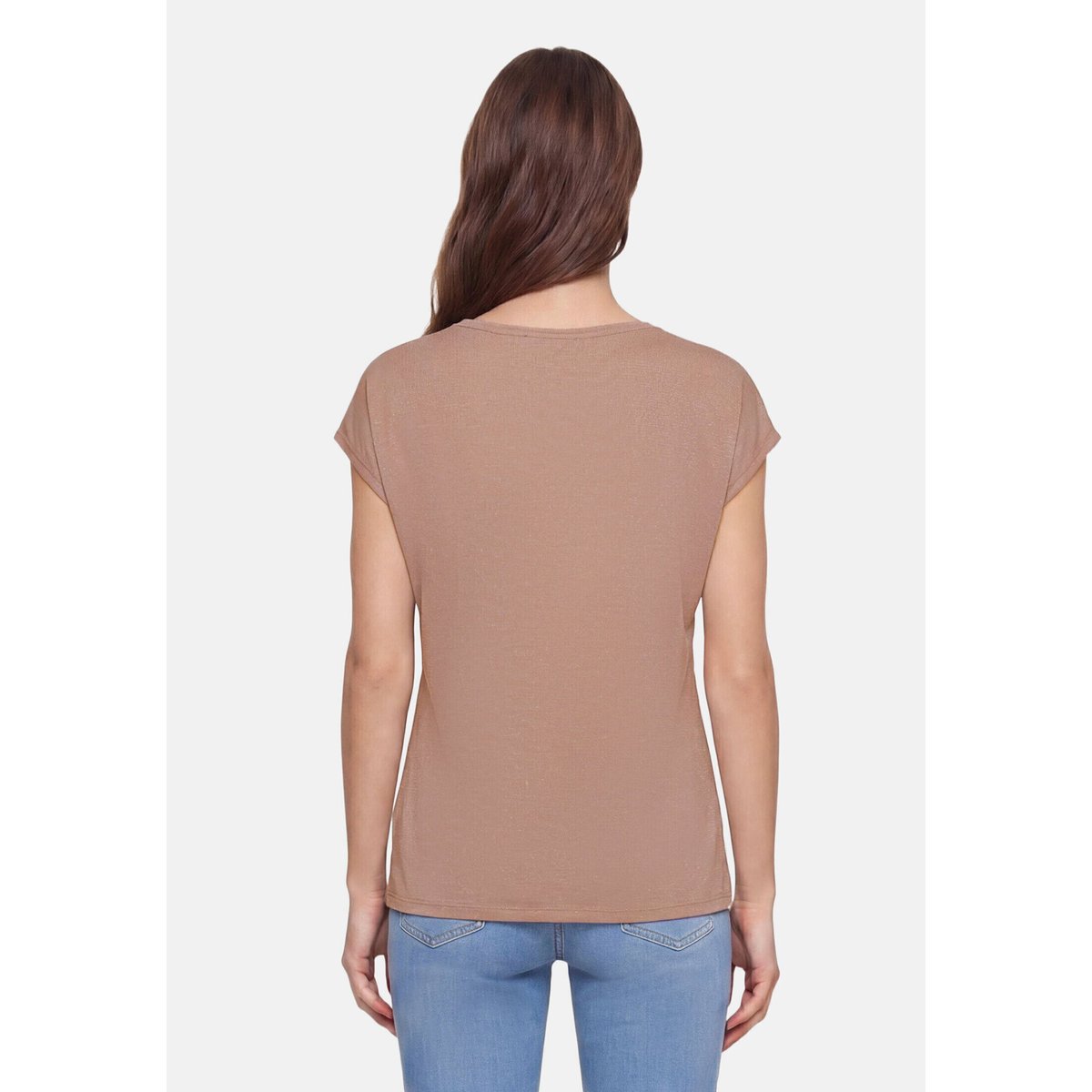 T-shirt façon blouse à impression brown/red, BETTY BARCLAY