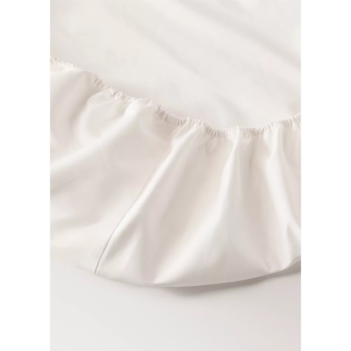 Drap-housse 100 % coton satin Lit 160 cm écru, MANGO HOME