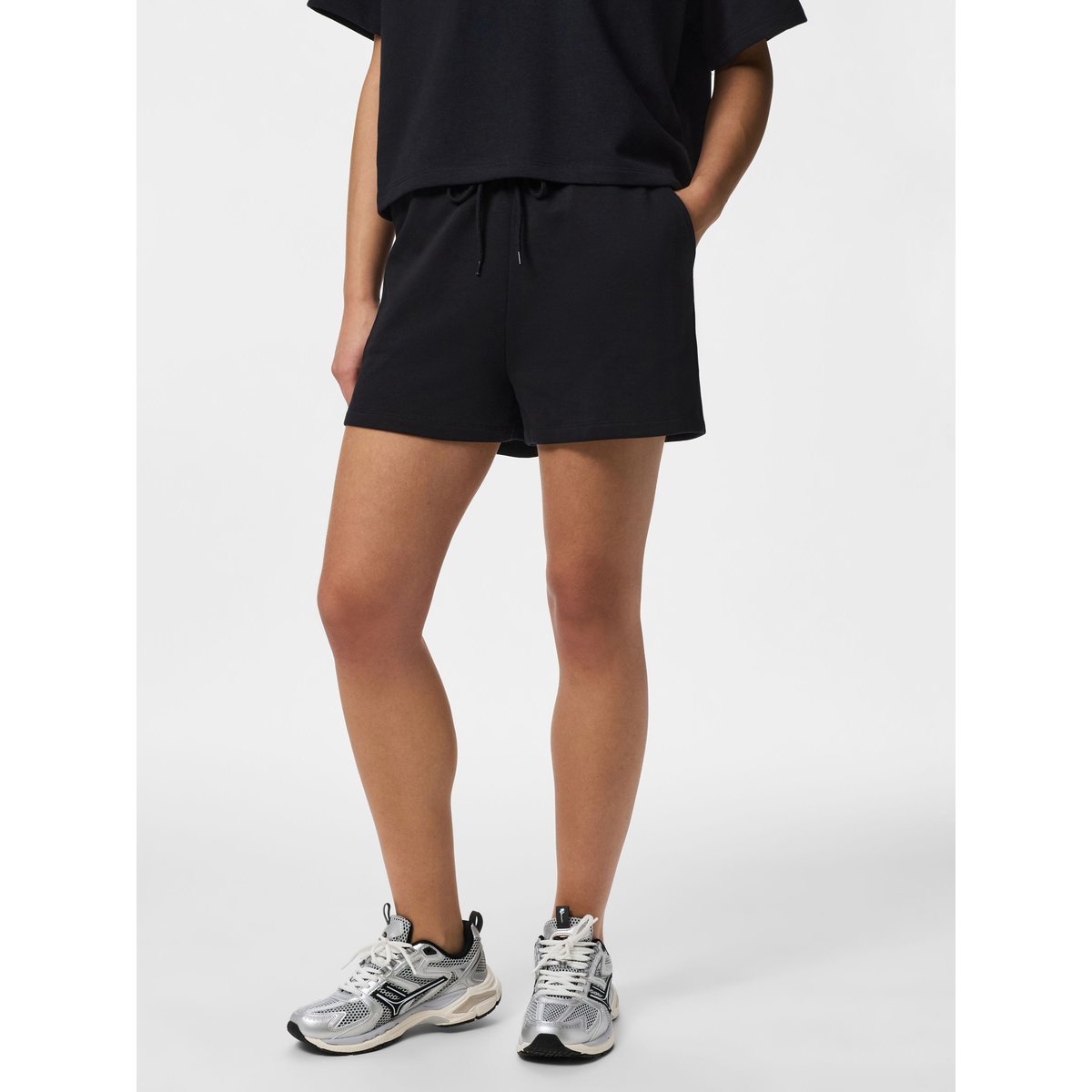 Shorts En Molleton noir - black, PIECES