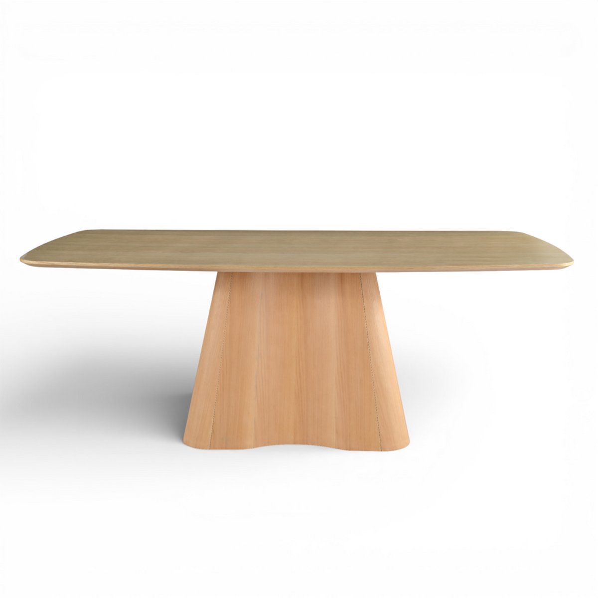 Table repas placage chêne 200 cm naturel clair, ZAGO