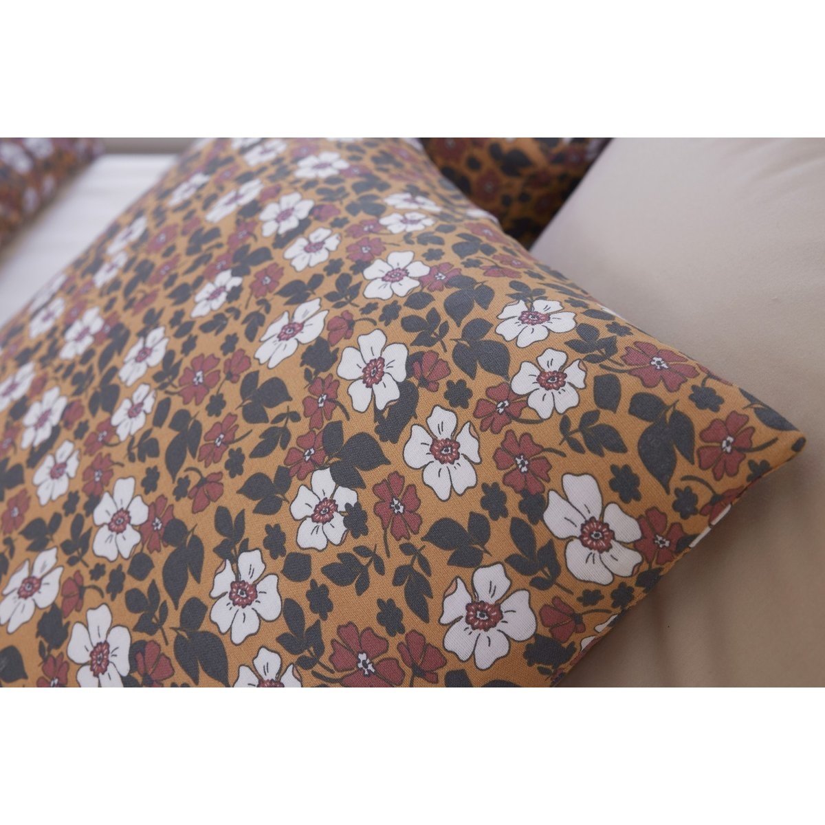 Parure de lit gaze de coton Verone camel, EDEN