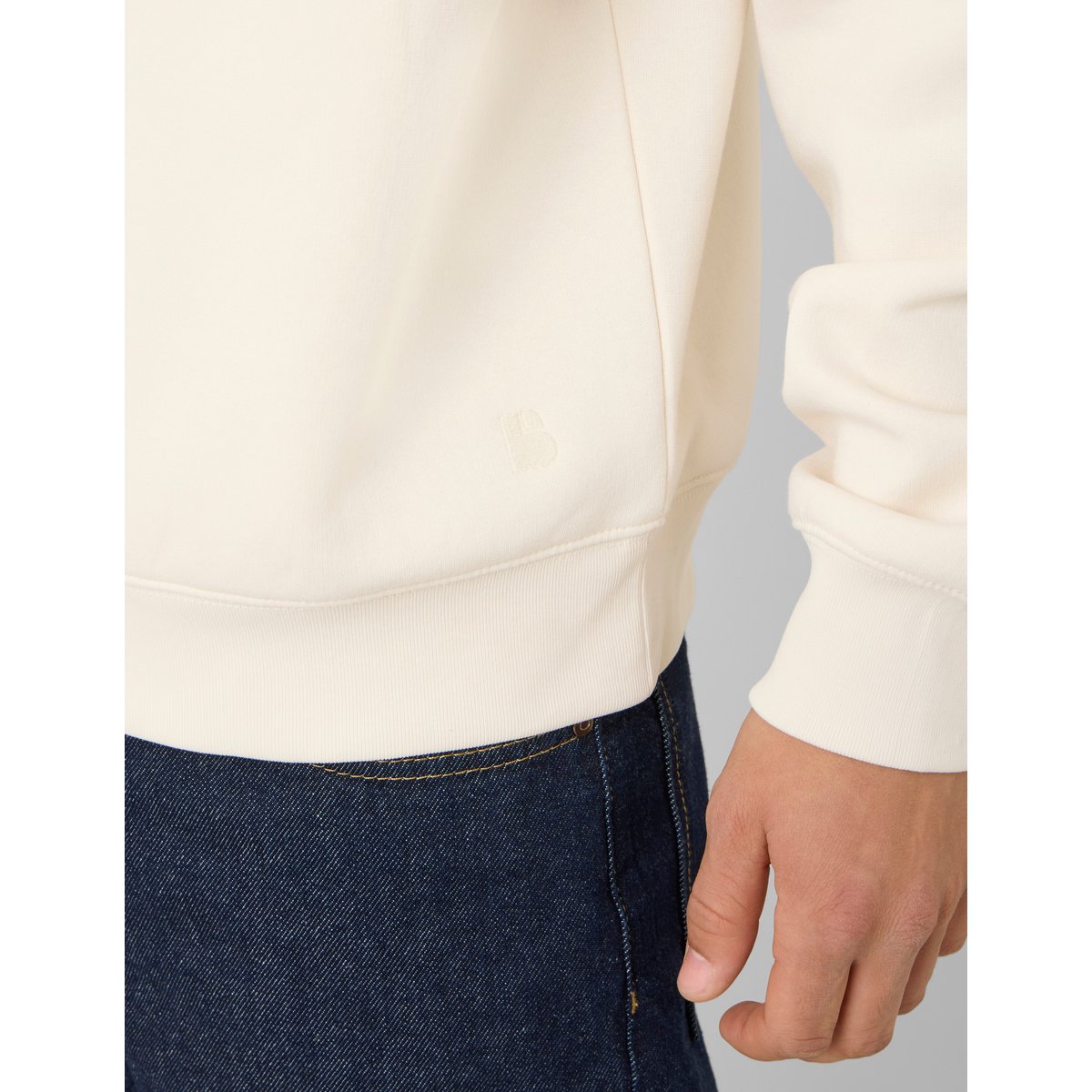 Sweat col montant naturel, BZB