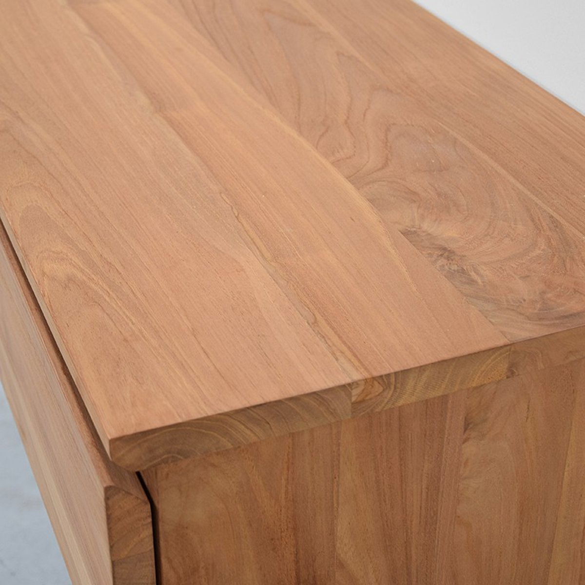 Meuble suspendu 2 tiroirs en teck massif 120 cm - KHALEI naturel, WILDWATER