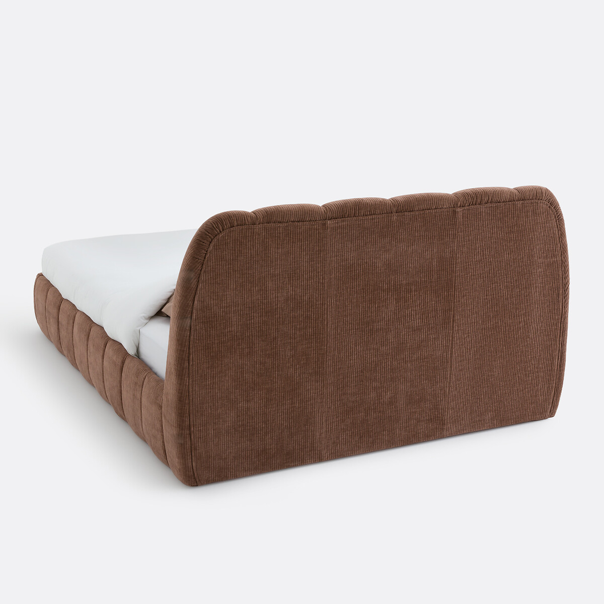 Cama tapizada con somier, NURIA chocolate, LA REDOUTE INTERIEURS