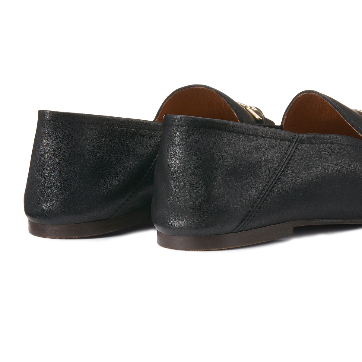 Loafers Signature in leer met morsetti zwart, LA REDOUTE COLLECTIONS