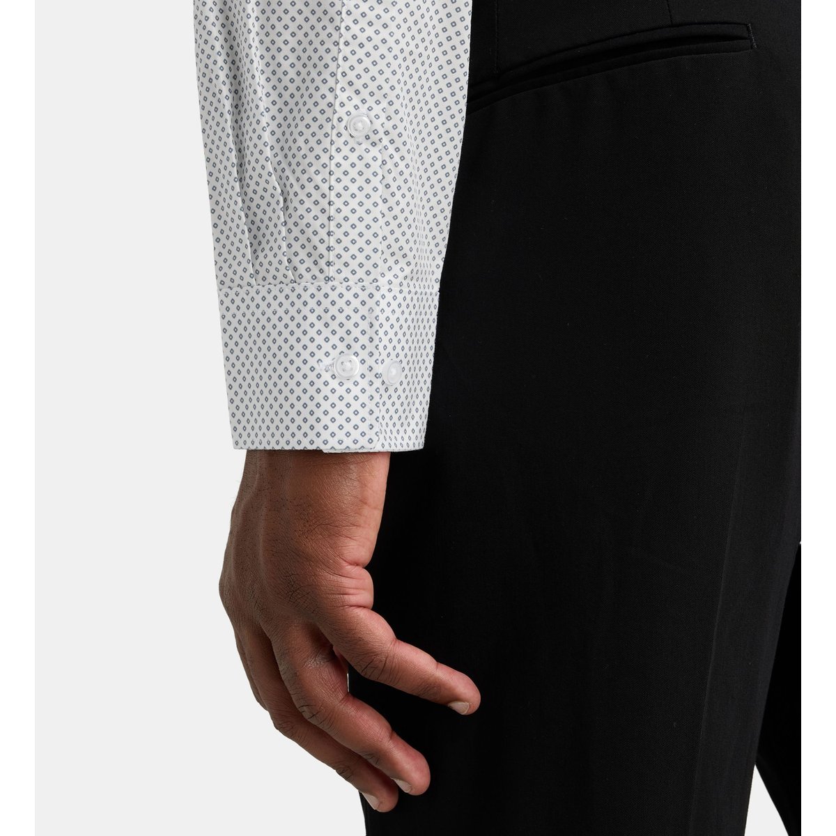 Chemise droite mdoti popeline coton bio blanc, GALERIES LAFAYETTE