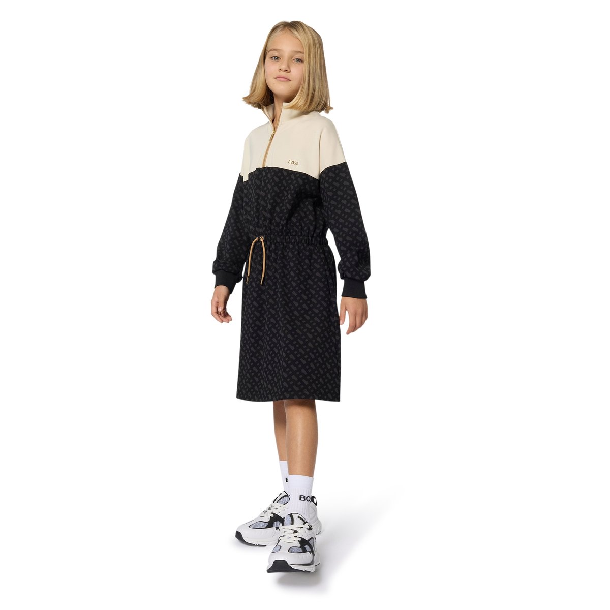 Robe à manches longues black, BOSS KIDSWEAR