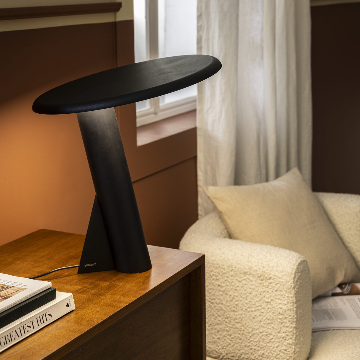 Lampe LED en aluminium, PISANO noir, INSPIRE