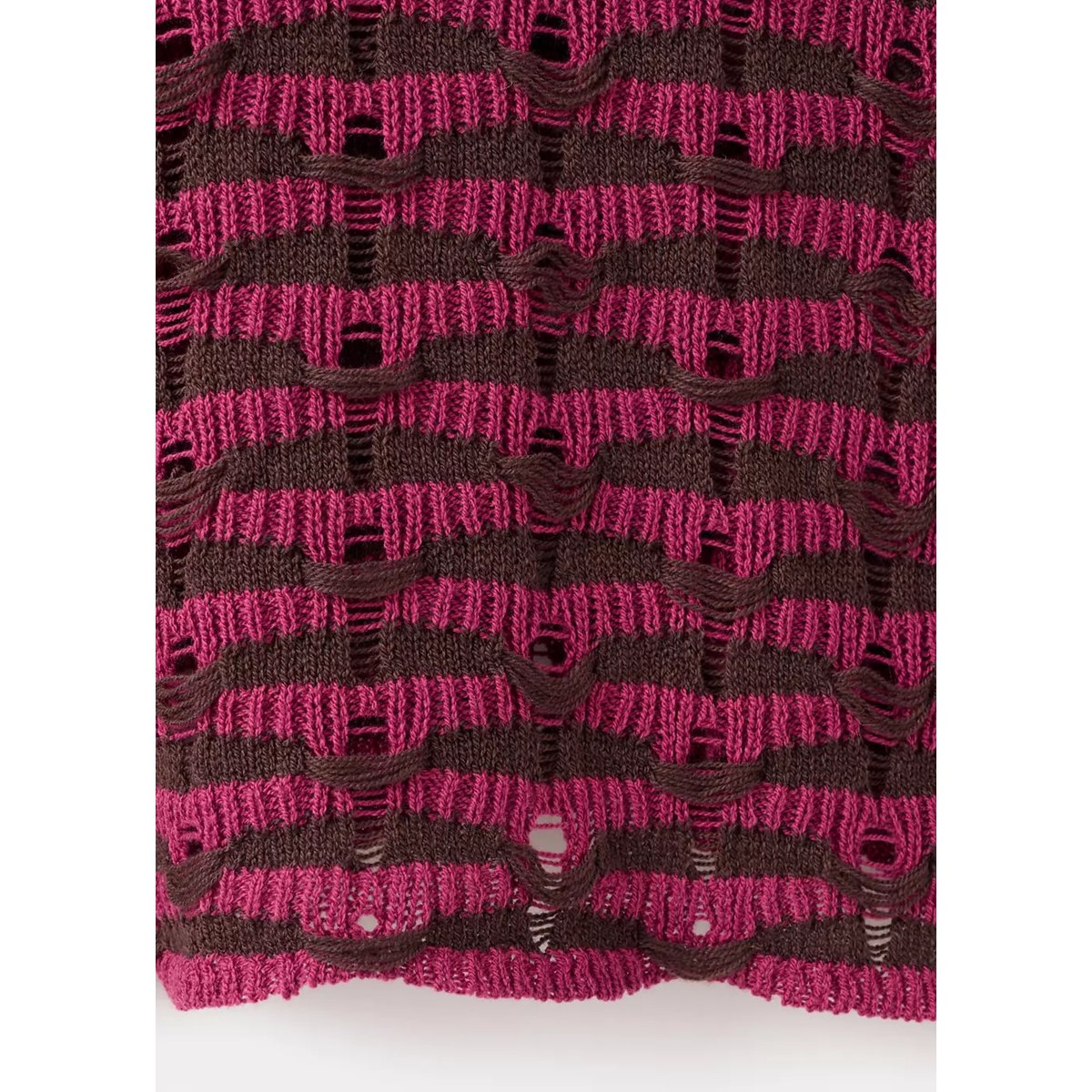 Pull en maille ajourée cerise, MANGO TEEN