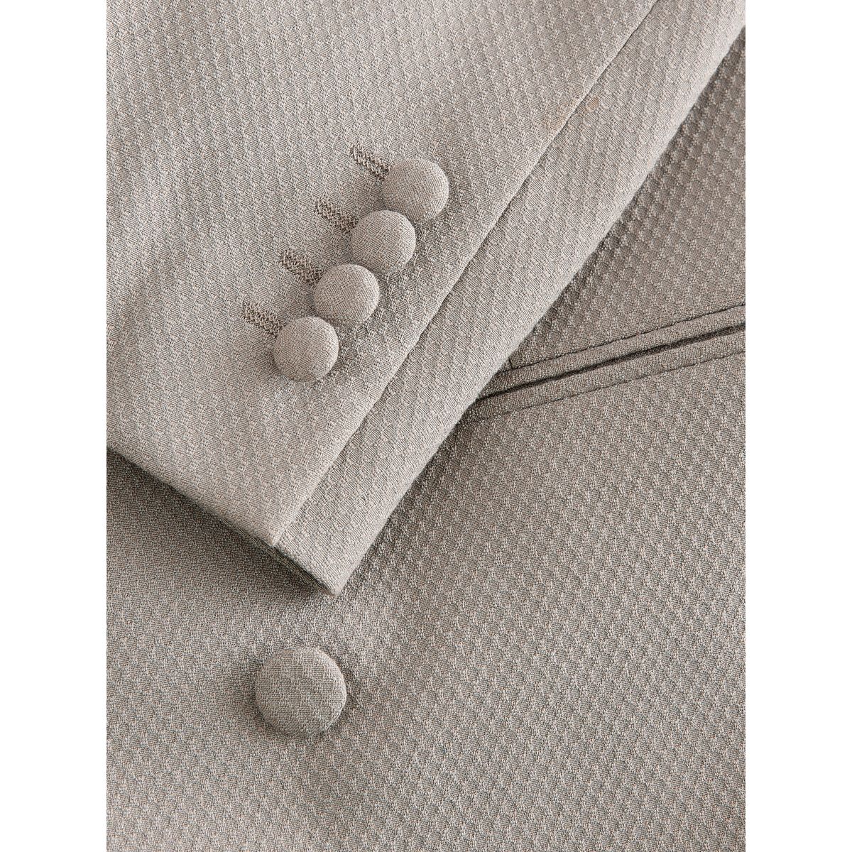 Veste de costume croisée avec broche gris, NEXT