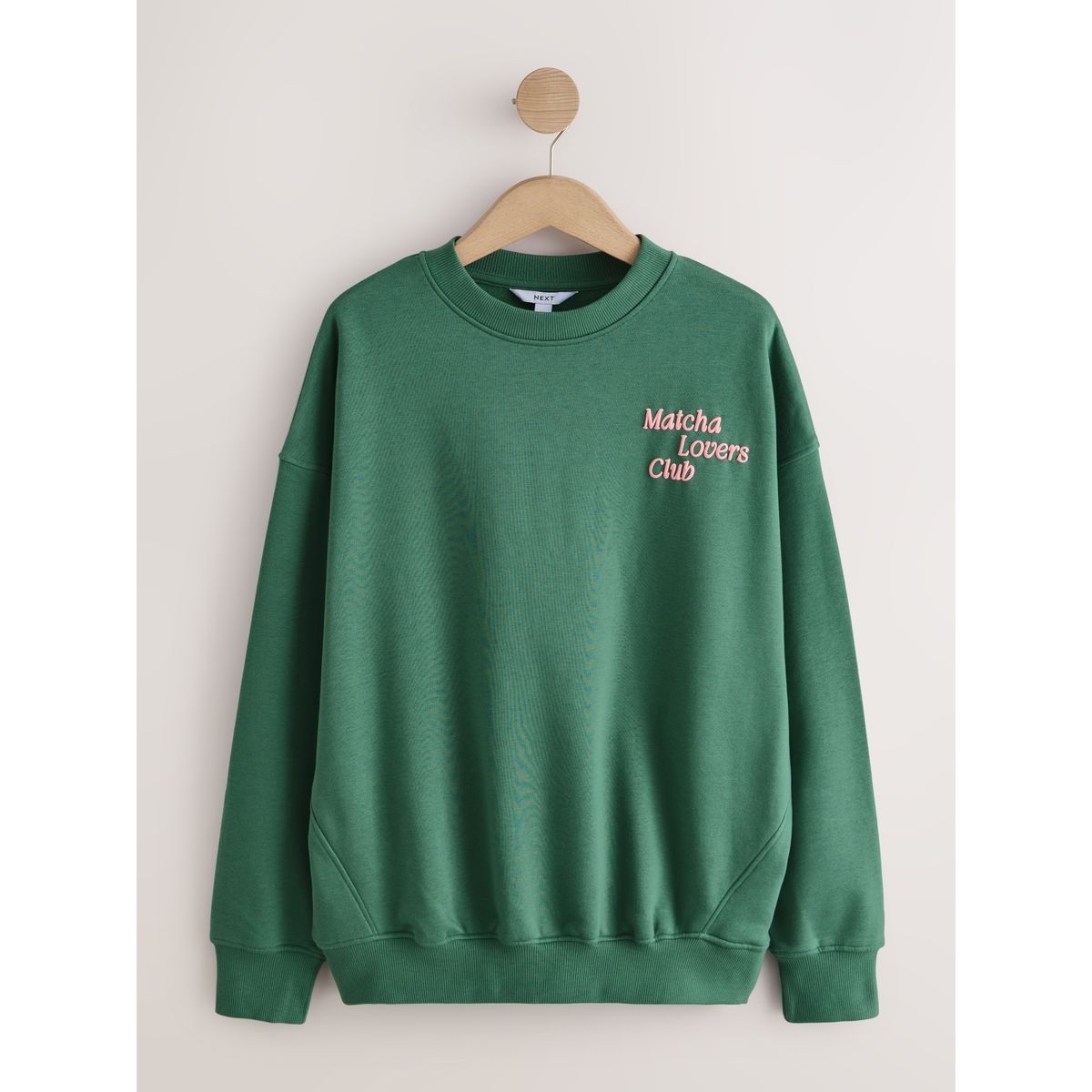 Sweat graphique vert matcha, NEXT