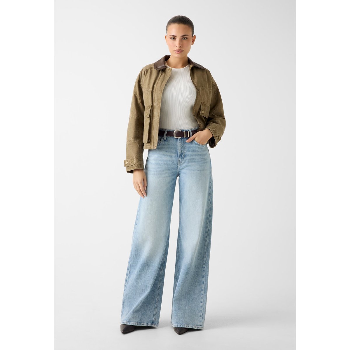 Jean Large Bellagio bleu ciel, GUESS