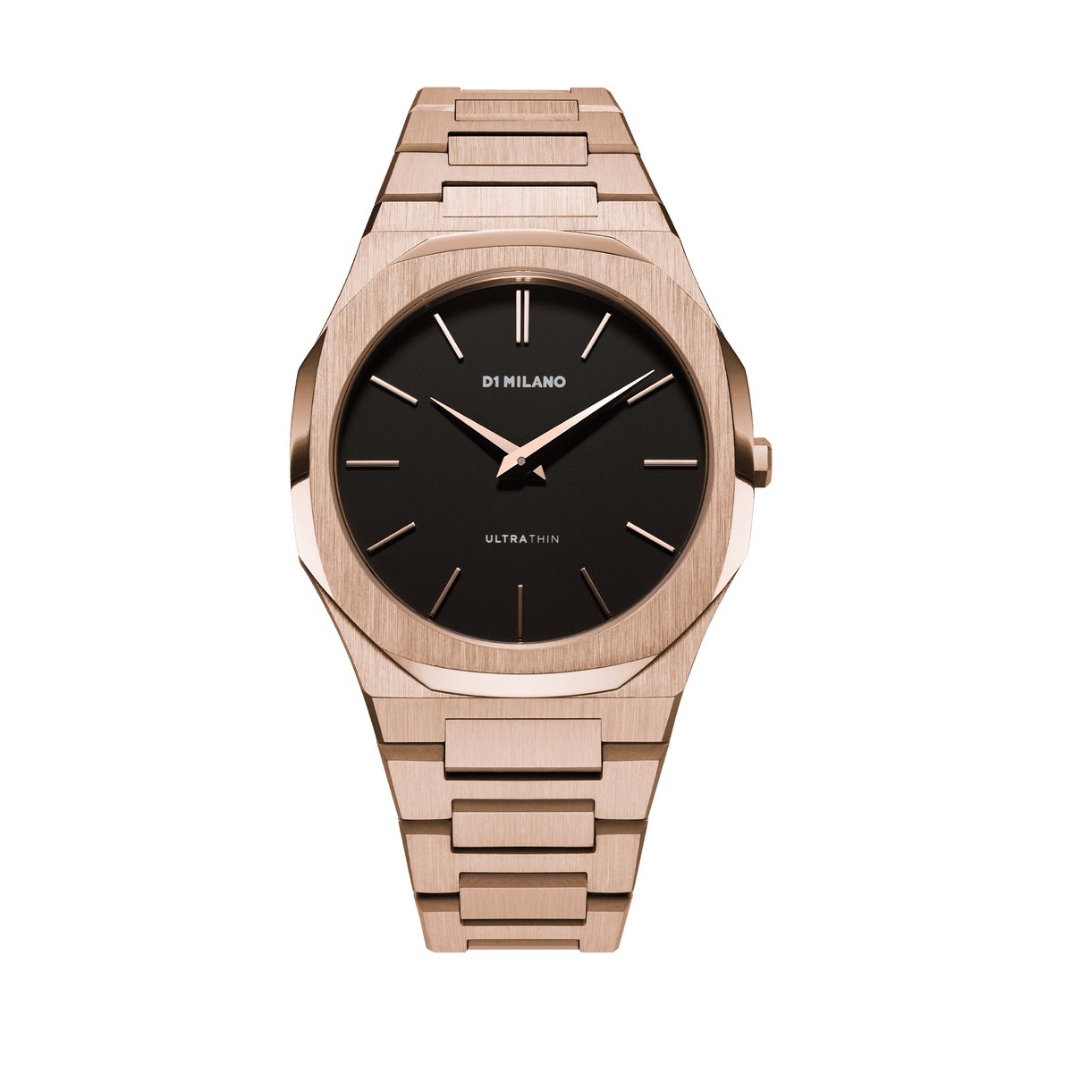 Montre Analogique ULTRA THIN doré rose noir doré rose, D1 MILANO