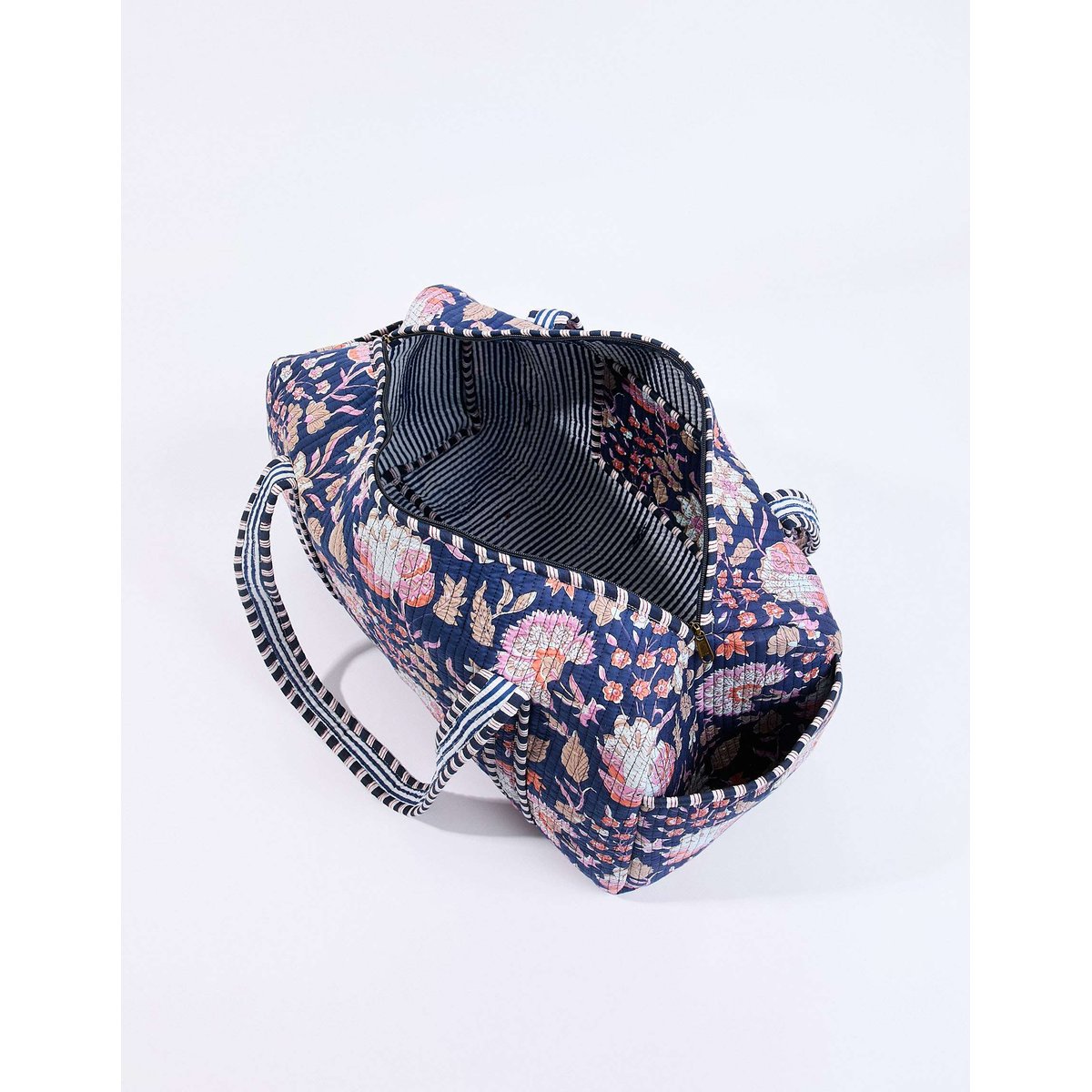 Sac week-end coton imprimé DUFFLE couleur unique, LA FIANCÉE