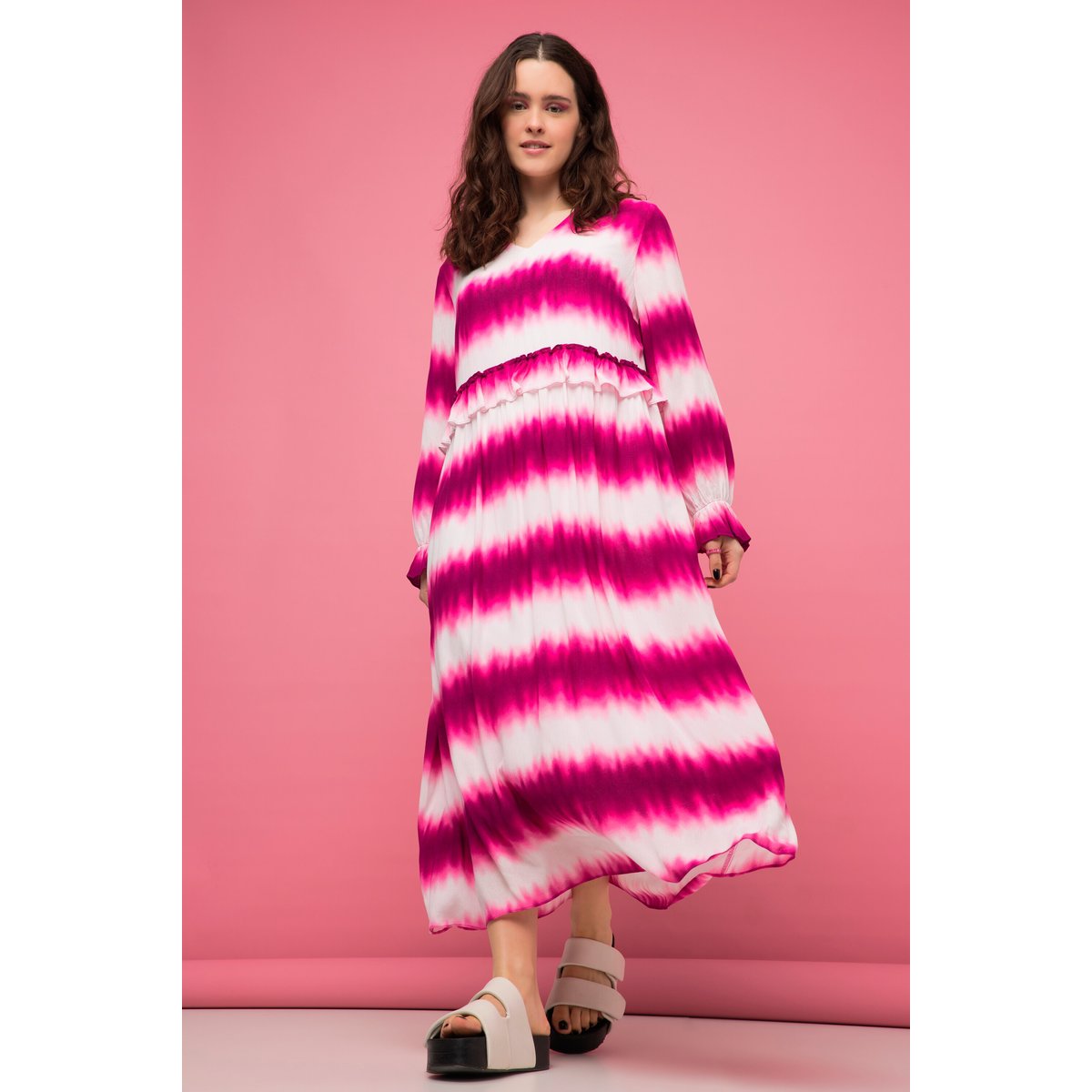 Robe max à ligne A bruyère clair, STUDIO UNTOLD