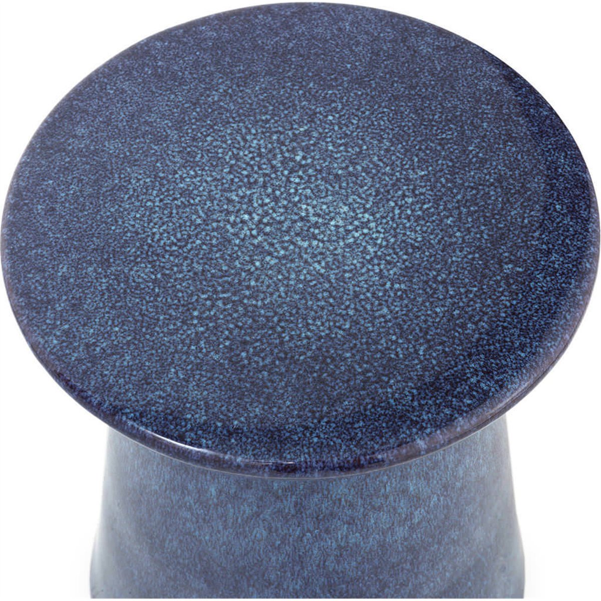 Tabouret en céramique fait main bleu vieilli, RECOLLECTION