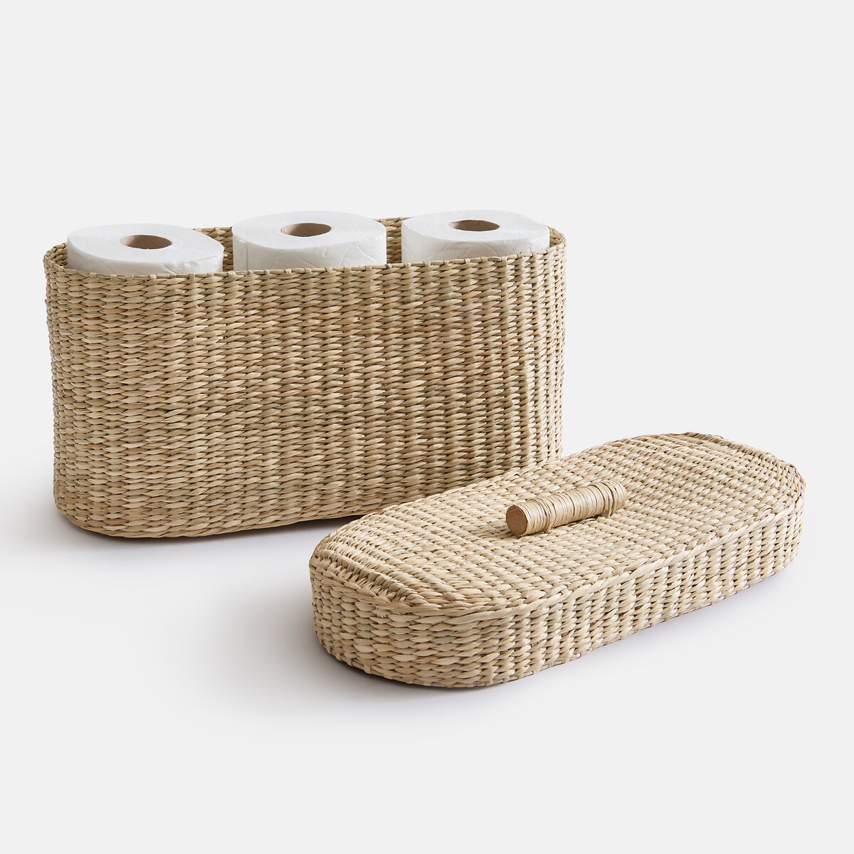 Panier de rangement pour papier-toilette, en jonc de mer, LUDO naturel, LA REDOUTE INTERIEURS