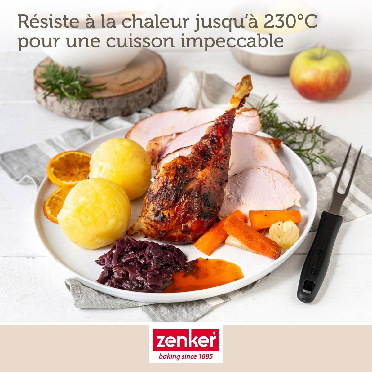 Ensemble de 2 Plats à four XXL rectangle SPÉCIAL COOKING noir, ZENKER