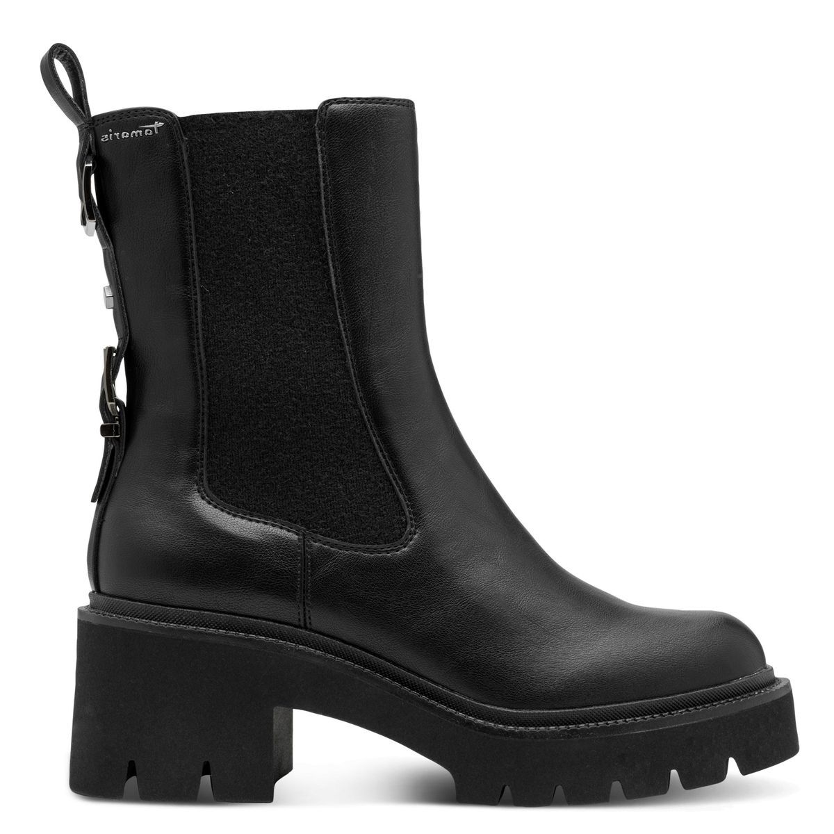 Bottine Chelsea zippée noir, TAMARIS