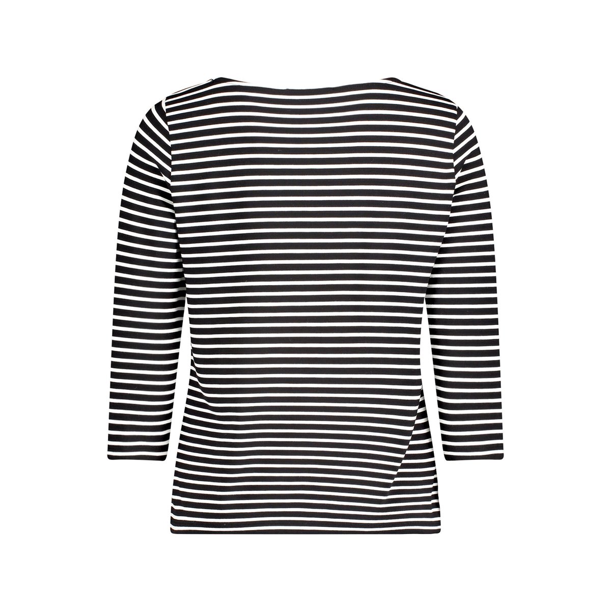 T-shirt basique à rayures horizontales noir/blanc, BETTY BARCLAY