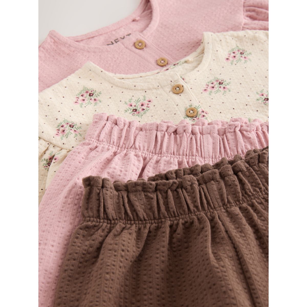 Chemisier et pantalon bouffant, lot de 4 rose, NEXT