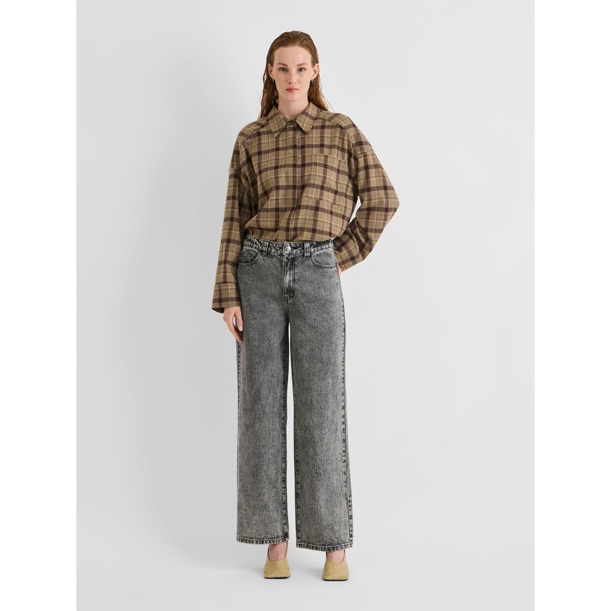 Jean Droit gris - light grey denim1, ROUGE EDIT