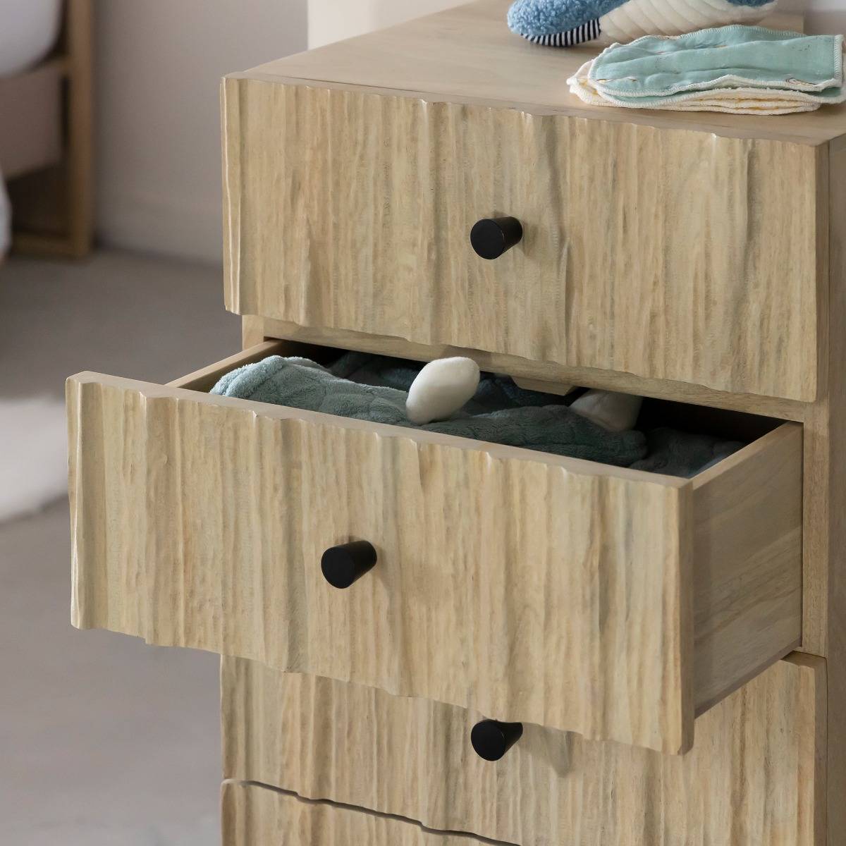 Chiffonnier en bois de manguier WALLY bois clair, MADE IN MEUBLES