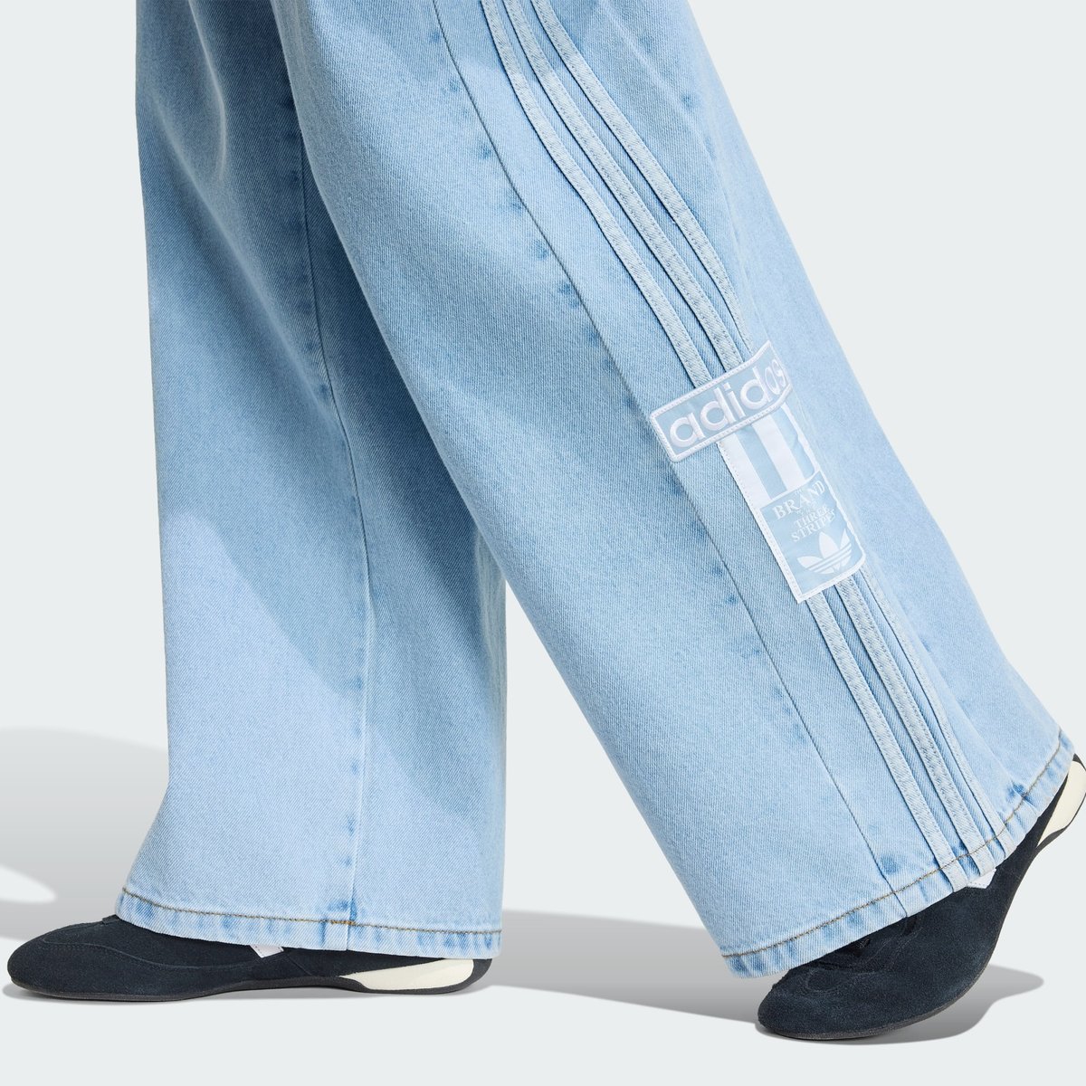 Pantalon Large Taille Mi-Haute Denim Adibreak light denim, adidas Originals