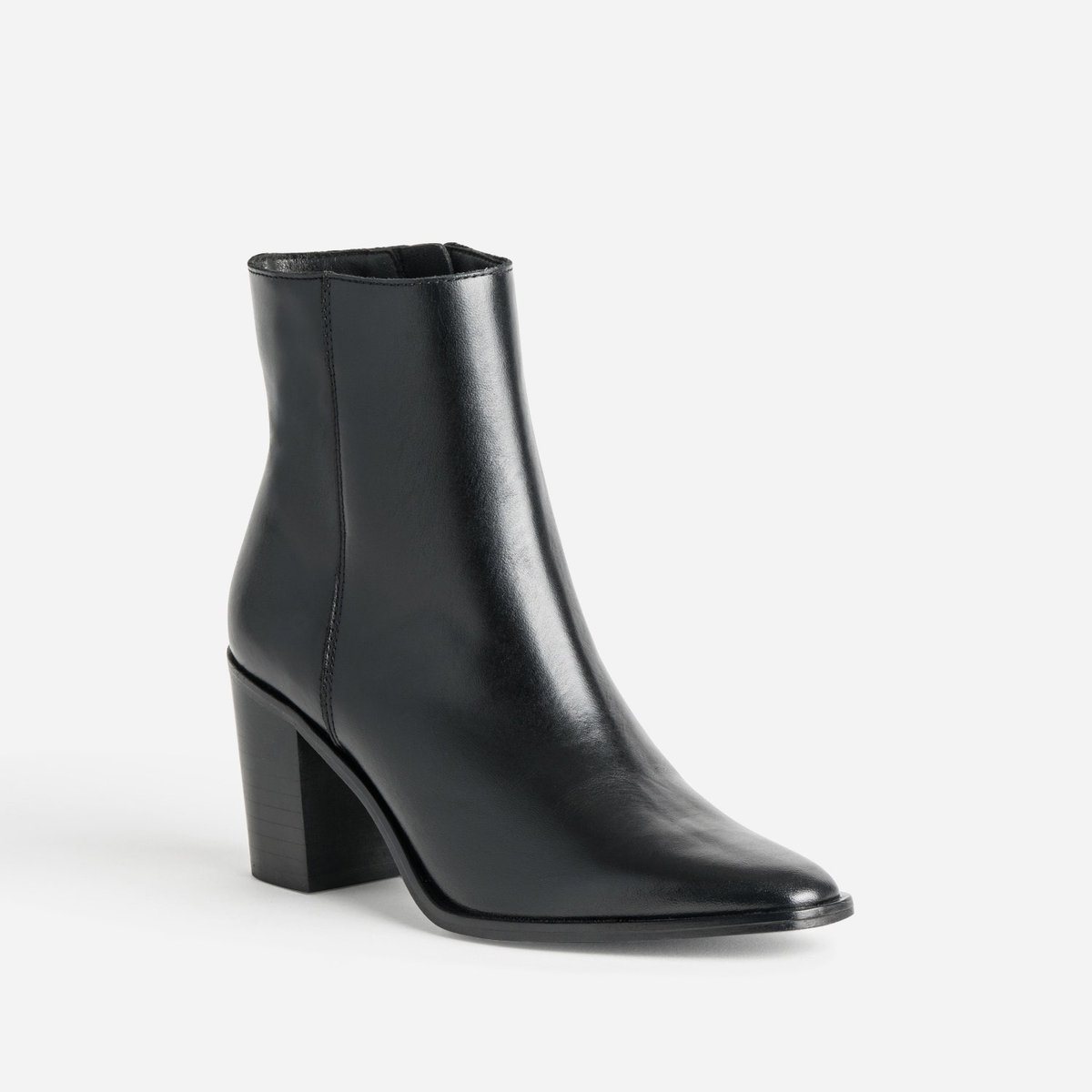 Boots À Talon en cuir NADINE noir, ERAM