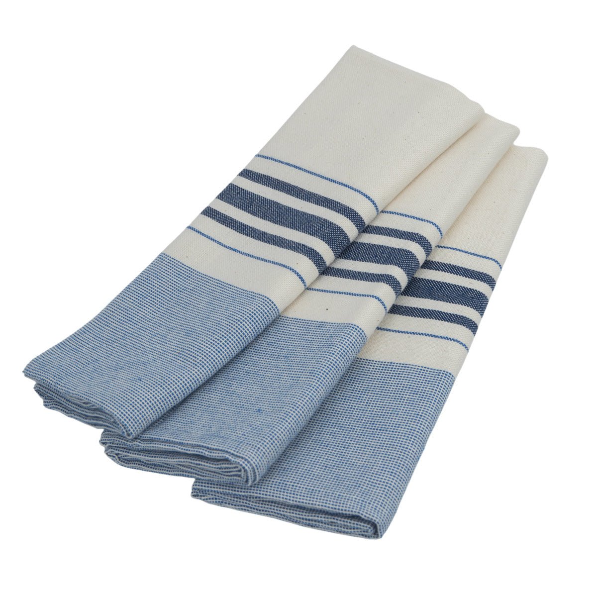 Torchon (x3) coton LOUISE bleu, FEBRONIE