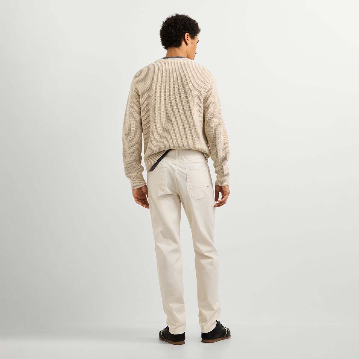 Pantalon Coupe Tapered 5 Poches blanc ivoire, PEPE JEANS