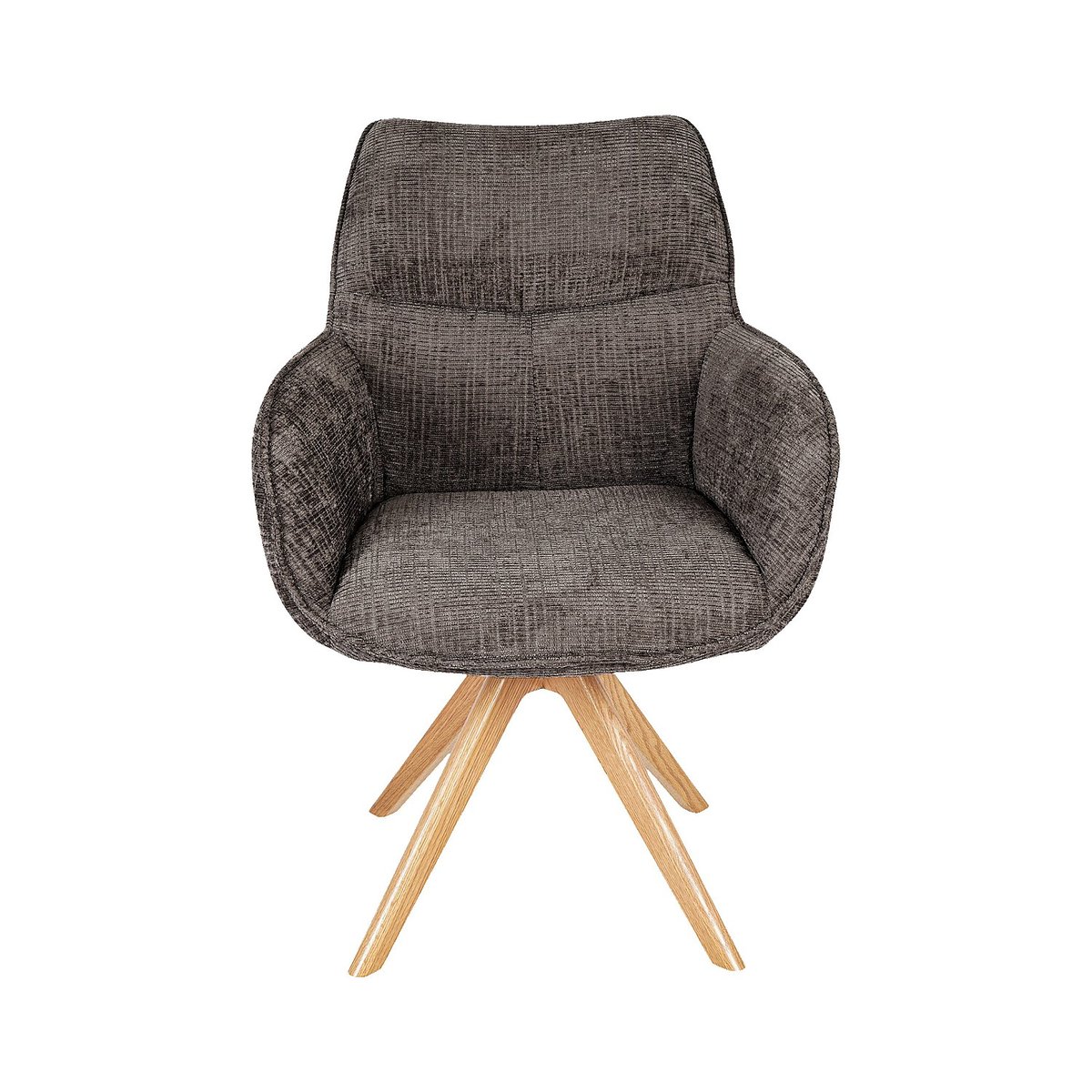 Chaise  tissu ARZANA taupe, HABITAT