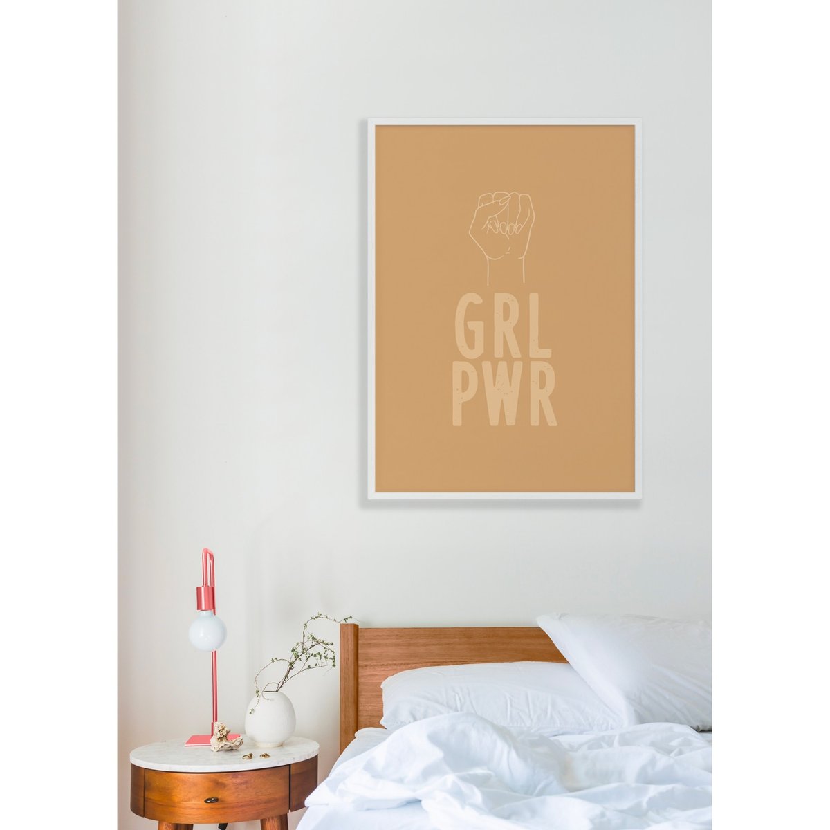 Affiche Girl Power blanc, L'AFFICHERIE