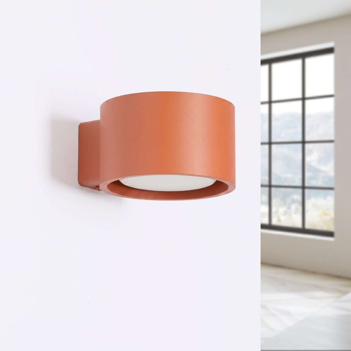 Applique murale Aluminium Ocre Rouge Gx53 1 MODO ocre rouge, EDEN