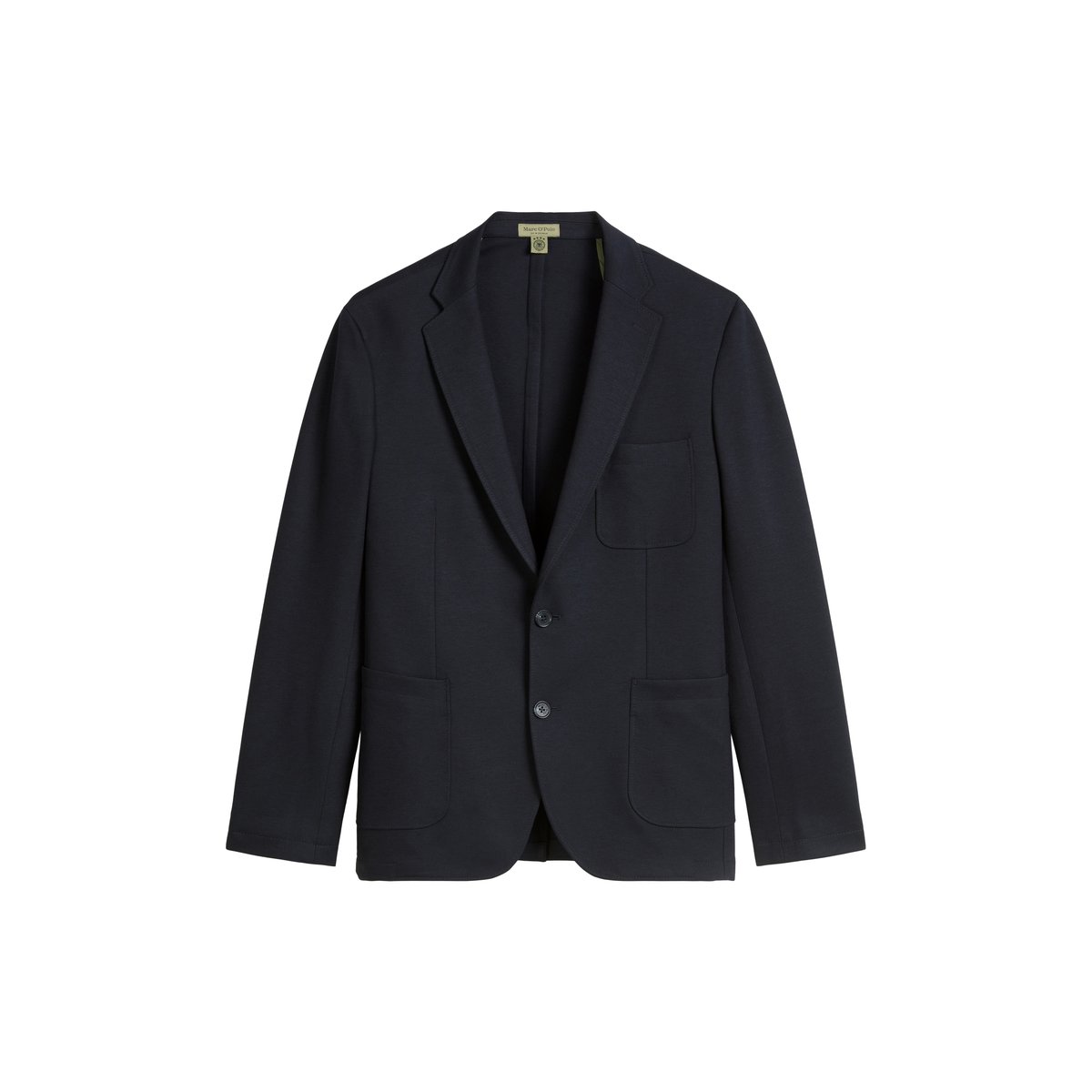 Veste DFB Travel Collection en mélange interlock-viscose bleu foncé, MARC O'POLO