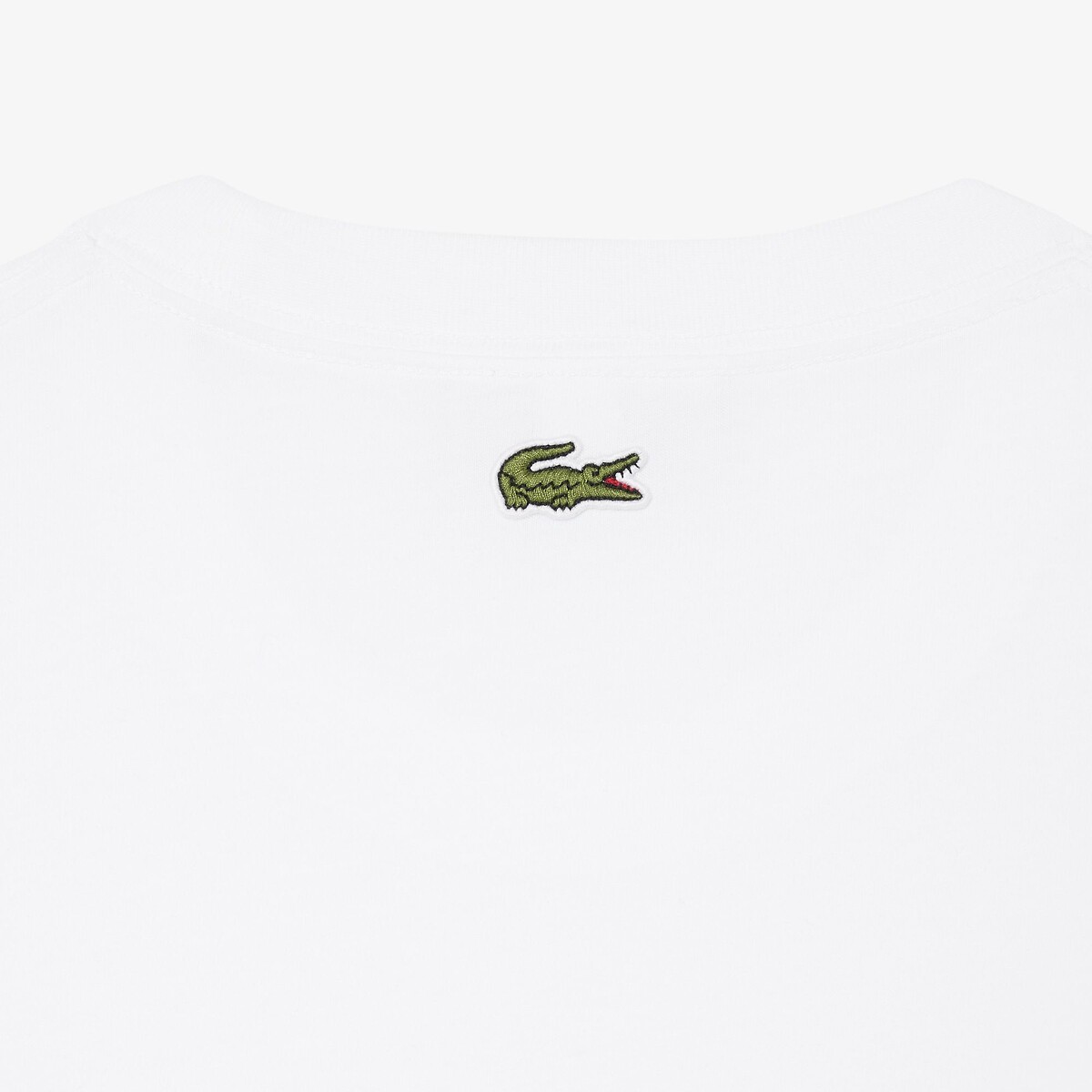 Printed Cotton T-Shirt in Classic Fit white, LACOSTE