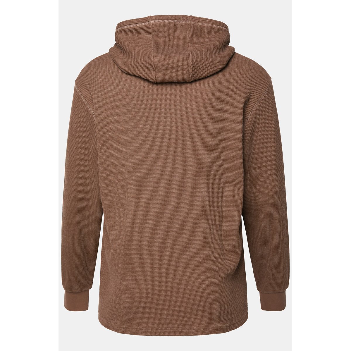 Sweat à capuche à texture gaufrée cannelle, JP1880