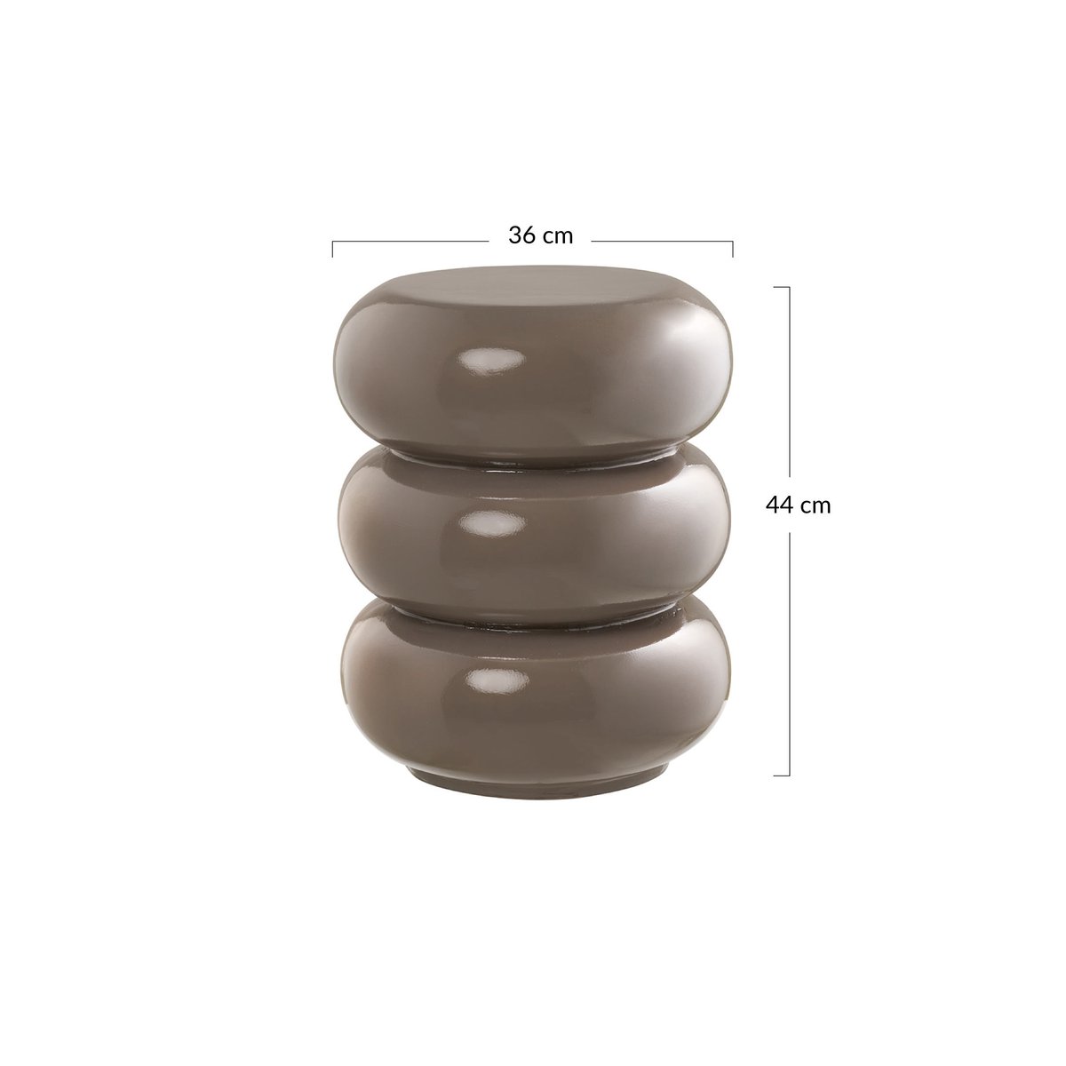 Bout de canapé - DAVID marron, BEST MOBILIER