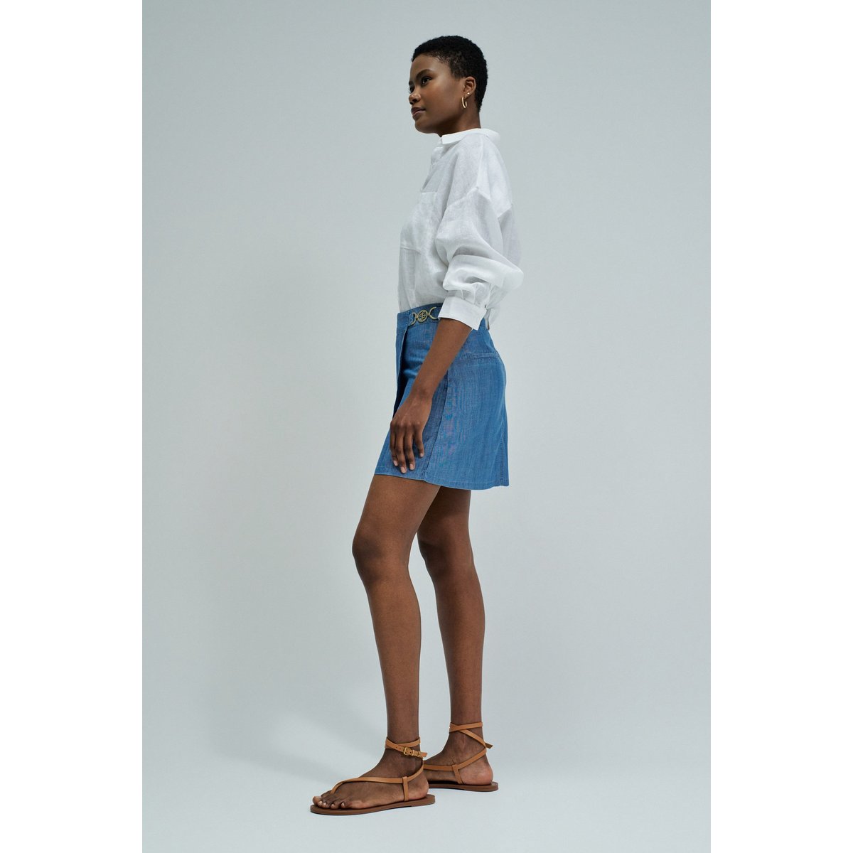 SKORT EN LIGHTDENIM bleu, SALSA JEANS