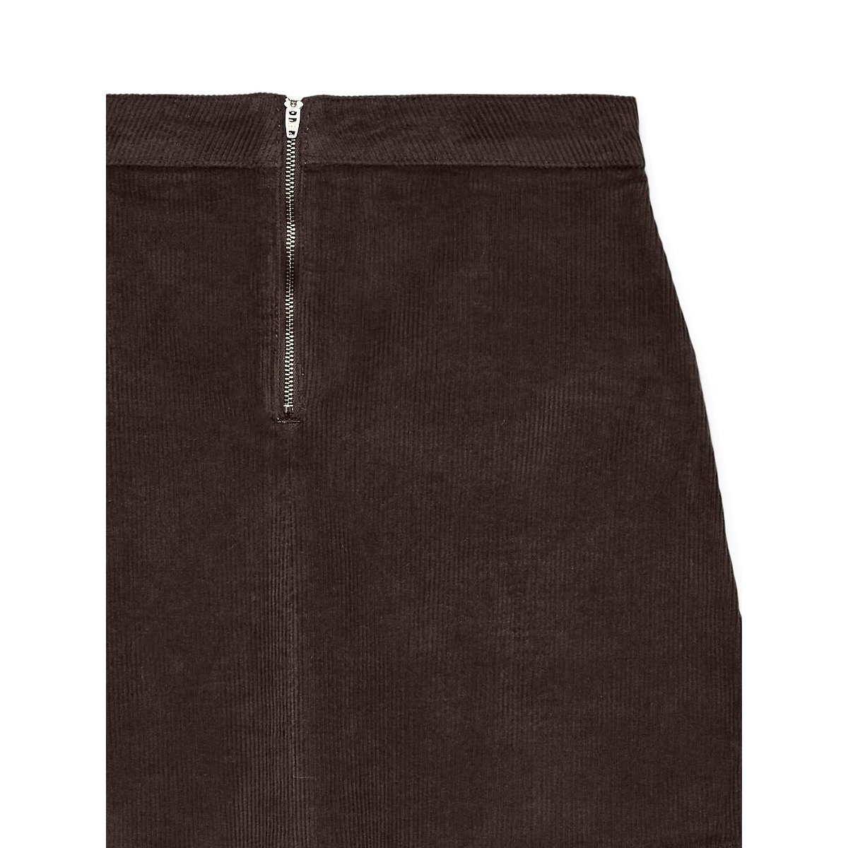 Jupe en velours marron chocolat, VERO MODA