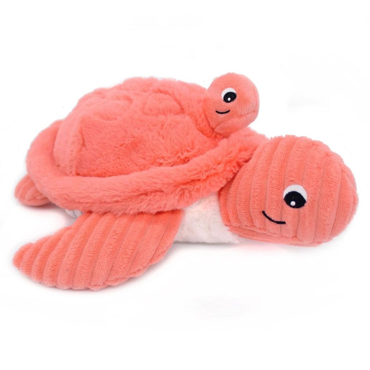 Peluche Les Ptipotos maman et bébé tortue corail, LES DEGLINGOS