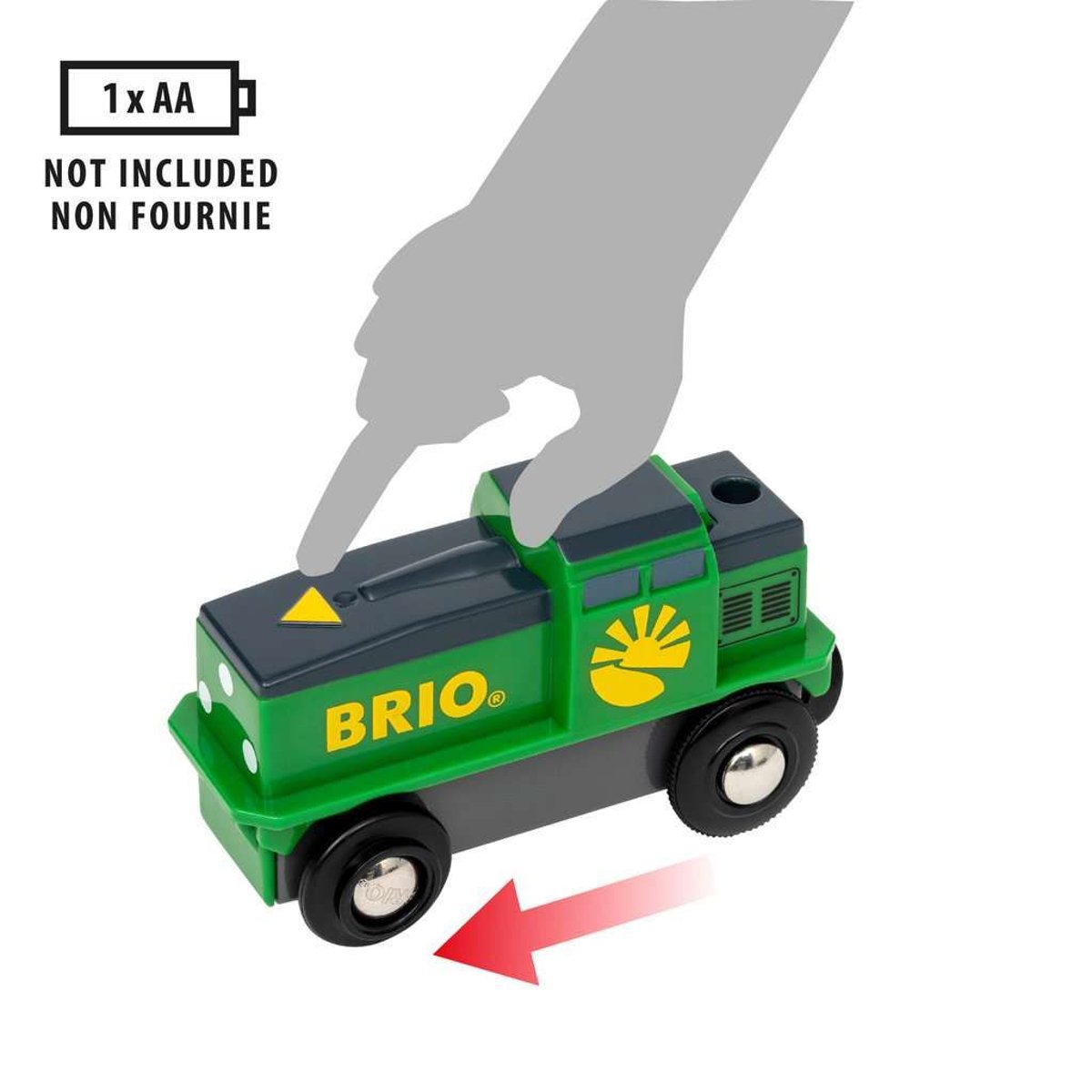 Train de la ferme à pile vert, BRIO